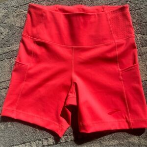 NWOT Brooks Women's Method 8” Running Shorts in Coral Pink